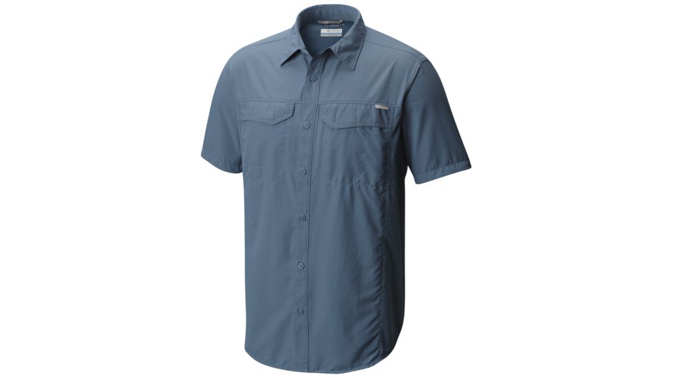 Columbia Silver Ridge Short Sleeve Shirt - Mens, Steel, L, 1441661413L