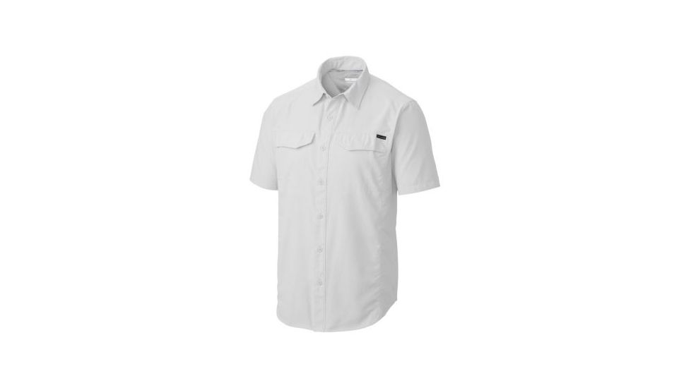 Columbia Silver Ridge Short Sleeve Shirt - Mens, White, Large, 1441661100-L