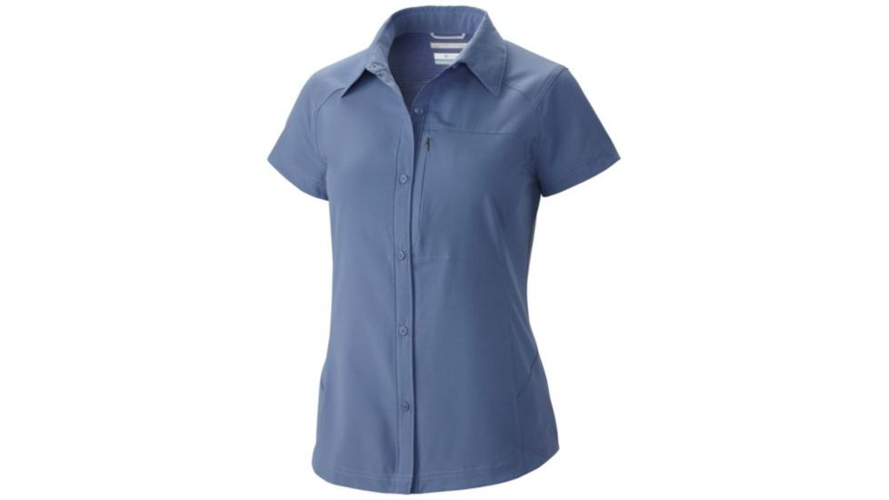 Columbia Silver Ridge Short Sleeve Shirt - Women's-Bluebell-Small