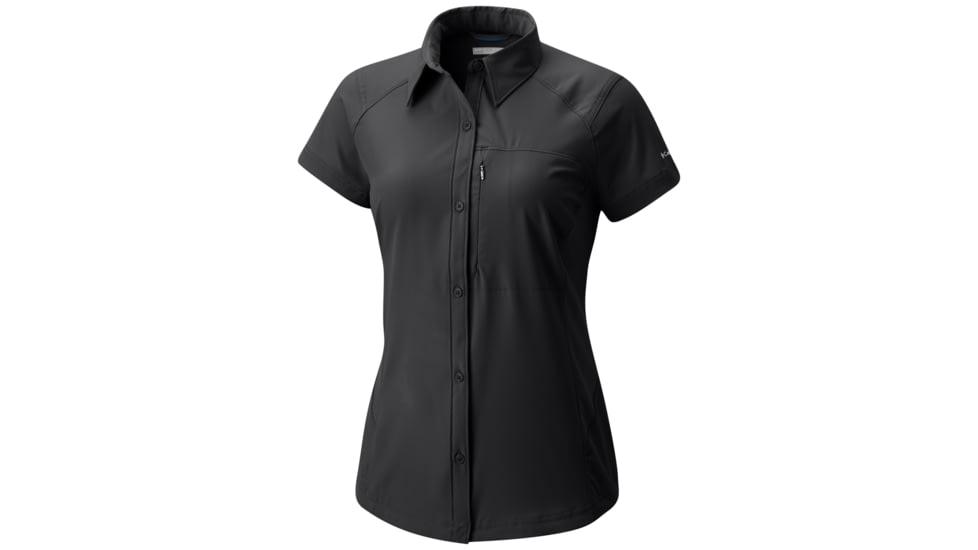 Columbia Silver Ridge Short Sleeve Shirt - Womens, Black, M, 1443251010M