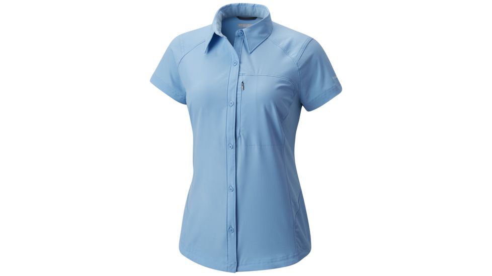 Columbia Silver Ridge Short Sleeve Shirt - Womens, Blue Sky, XS, 1443251989XS