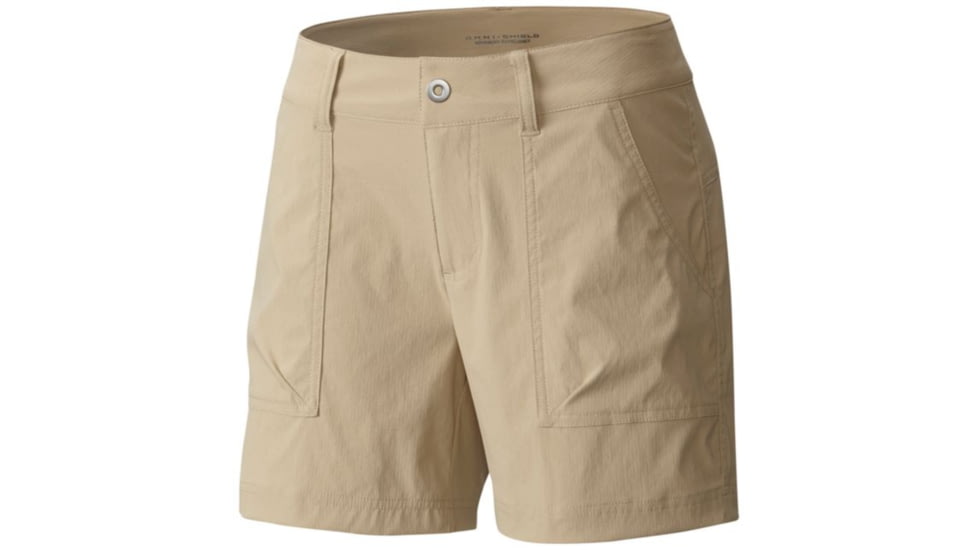 Columbia Silver Ridge Stretch Short II - Womens, British Tan, Size 8, 5in Inseam 17735612658