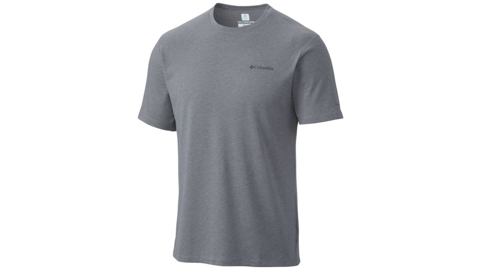 Columbia Silver Ridge Zero Short Sleeve - Men's -Grey Ash Heather-Small
