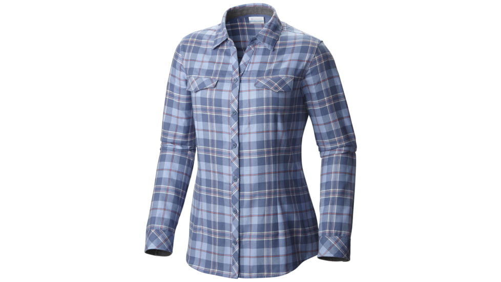 Columbia Simply Put II Flannel Shirt - Women's-Bluebell Large Plaid-X-Large