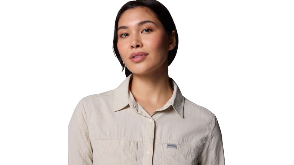 Columbia Skien Valley Long Sleeve Shirt - Womens, Dark Stone, Extra Large, 2119281278-278-XL