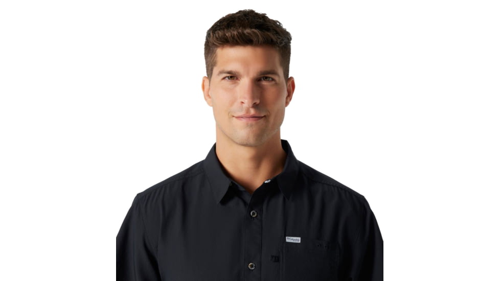 Columbia Slack Tide Camp Shirt, Black, S - Mens, 1577051010-S