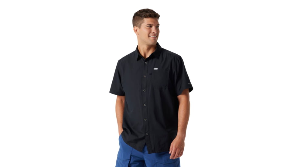 Columbia Slack Tide Camp Shirt - Mens, Black, Extra Small, 1577051010BlackXS