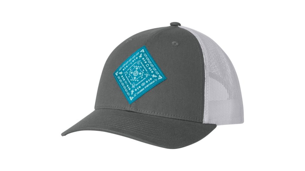 Columbia Snap Back Hat - Womens, Titanium, Bandana Patch, One Size 1768401029O/S