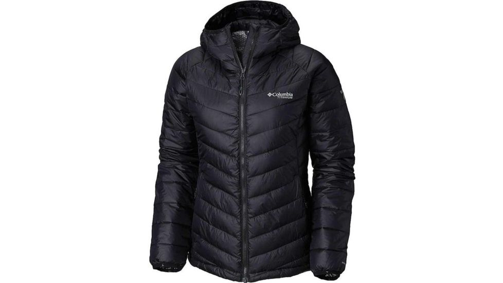 Columbia Snow Country Hooded Jacket, Black, Extra Small - Womens, 1823071010-XS