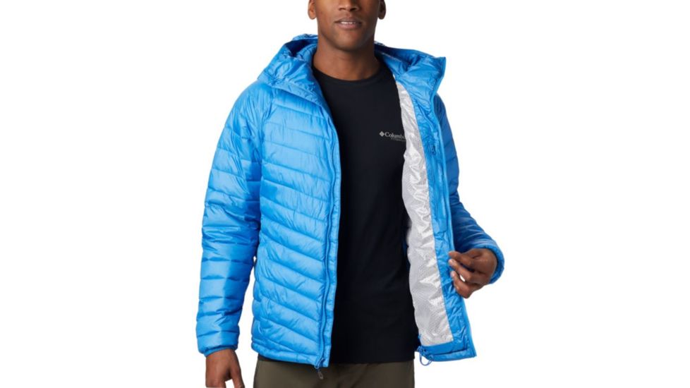 Columbia Snow Country Hooded Jacket - Mens, Azure Blue, Large, 1823141463-L