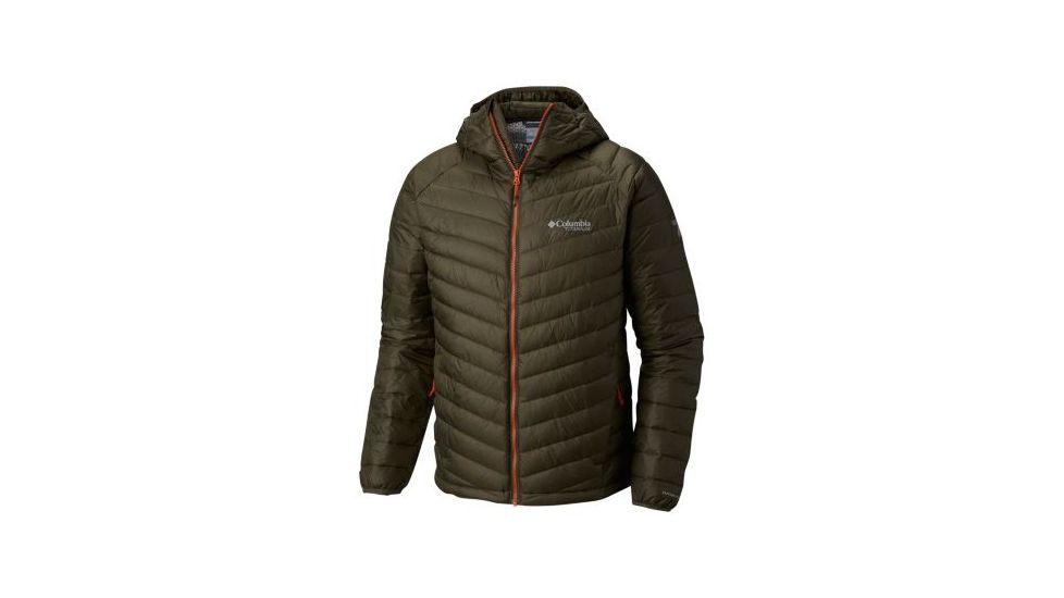 Columbia Snow Country Hooded Jacket - Mens, Peatmoss, Small, 1823141213-S