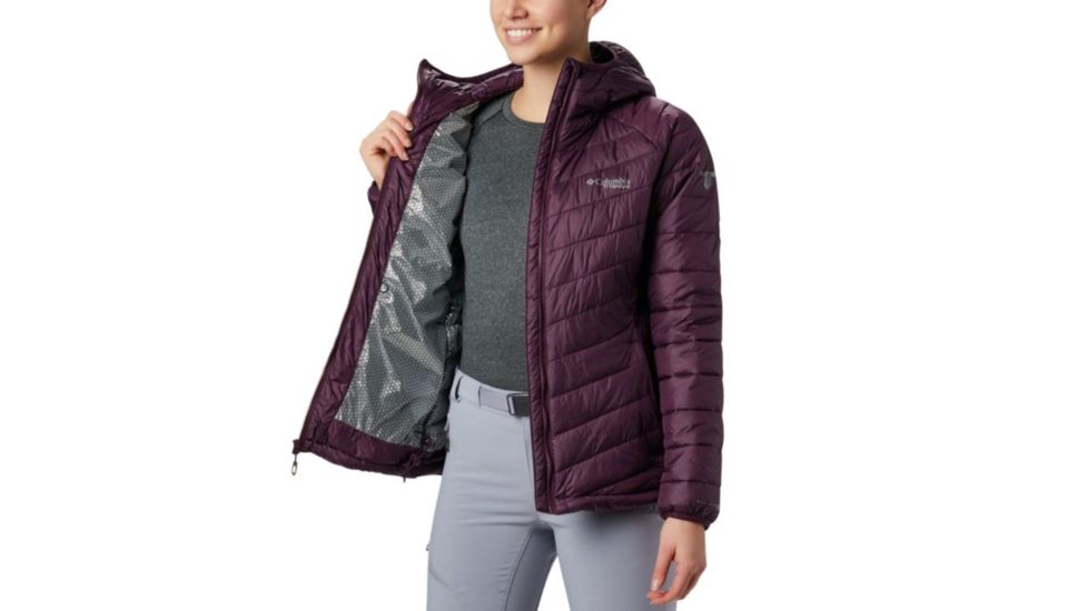 Columbia Snow Country Hooded Jacket - Womens, Black Cherry, Extra Small, 1823071522-XS