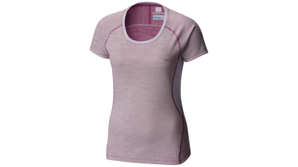 Columbia Solar Ice Short Sleeve Shirt - Womens, Intense Violet, Soft Violet, L 1781111519L
