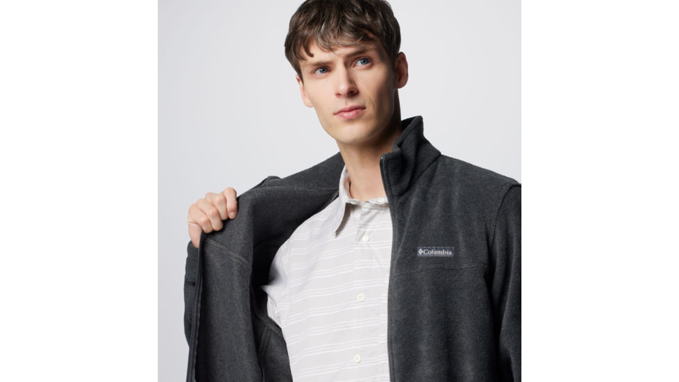 Columbia Steens Mountain 2.0 Full Zip Fleece Jacket - Mens, Charcoal Heather, Small, 1476671048-048-S