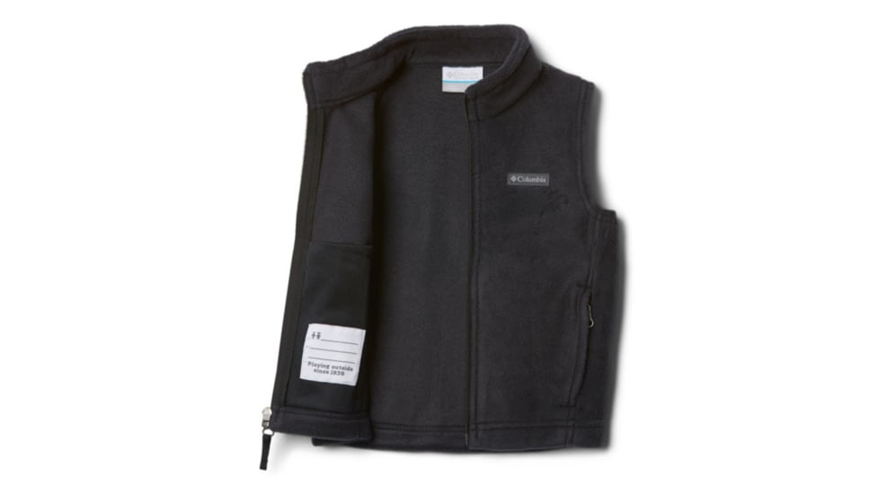 Columbia Steens Mt Fleece Vest, Black, 4T - Boys, 1620803010-4T