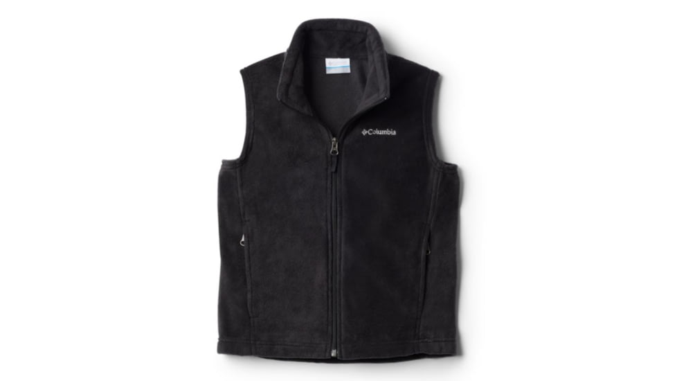 Columbia Steens Mt Fleece Vest, Black, Extra Small - Boys, 1620801010-XS