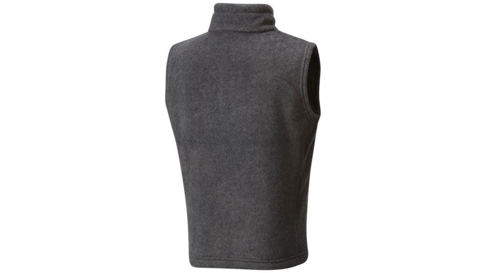 Columbia Steens Mt Fleece Vest, Charcoal Heather, 4T - Boys, 1620803030-4T