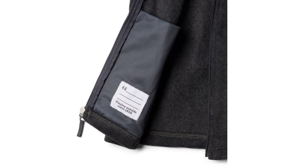 Columbia Steens Mt Fleece Vest, Charcoal Heather, 2XS - Boys, 1620801030-XXS