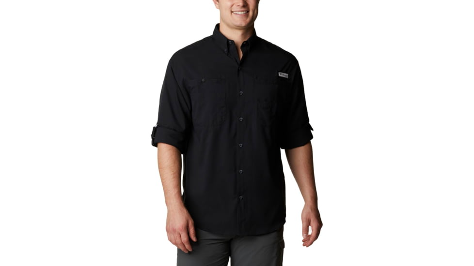 Columbia Tamiami II Long Sleeve Shirt - Mens, Black, Extra Small, 128606-010-XS