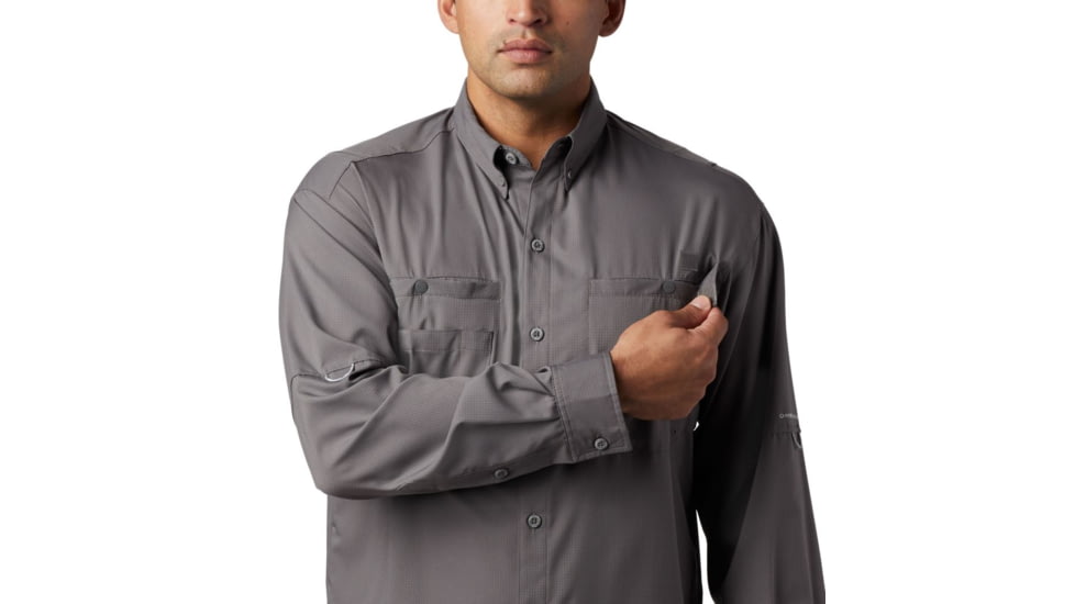 Columbia Tamiami II Long Sleeve Shirt - Mens, City Grey, Medium, 1286061023City GreyM