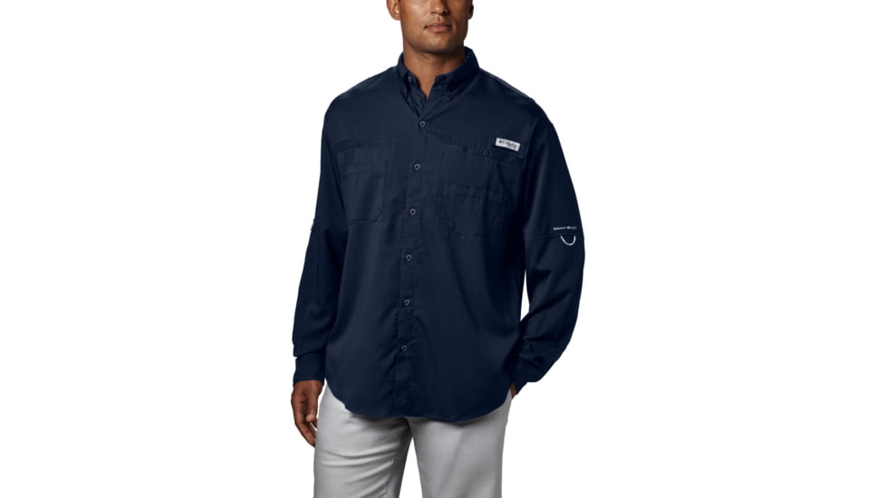Columbia Tamiami II Long Sleeve Shirt - Men's, Collegiate Navy, Medium, 128606-464-M