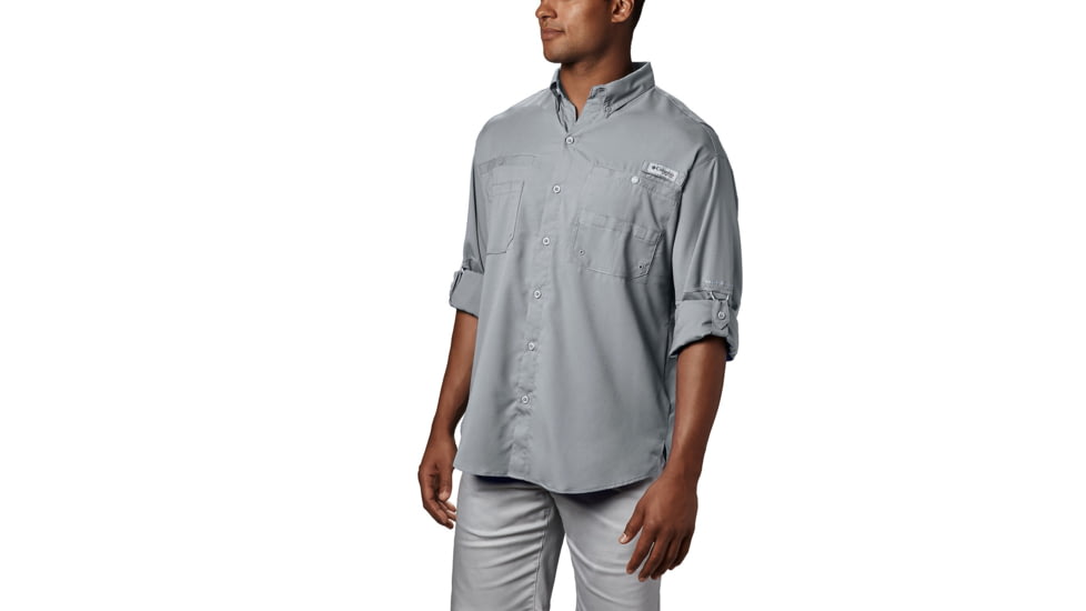 Columbia Tamiami II Long Sleeve Shirt - Mens, Cool Grey, 6X, 128606-019-6X