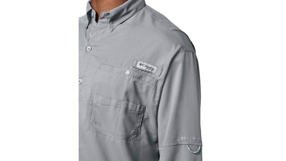 Columbia Tamiami II Long Sleeve Shirt - Mens, Cool Grey, 6X, 128606-019-6X