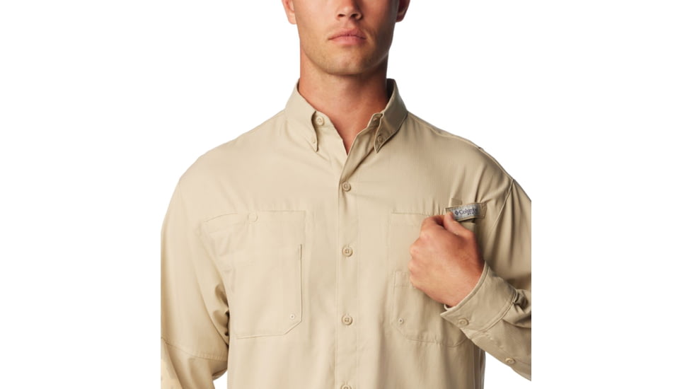 Columbia Tamiami II Long Sleeve Shirt - Mens, Fossil, Extra Small, 128606-160-XS