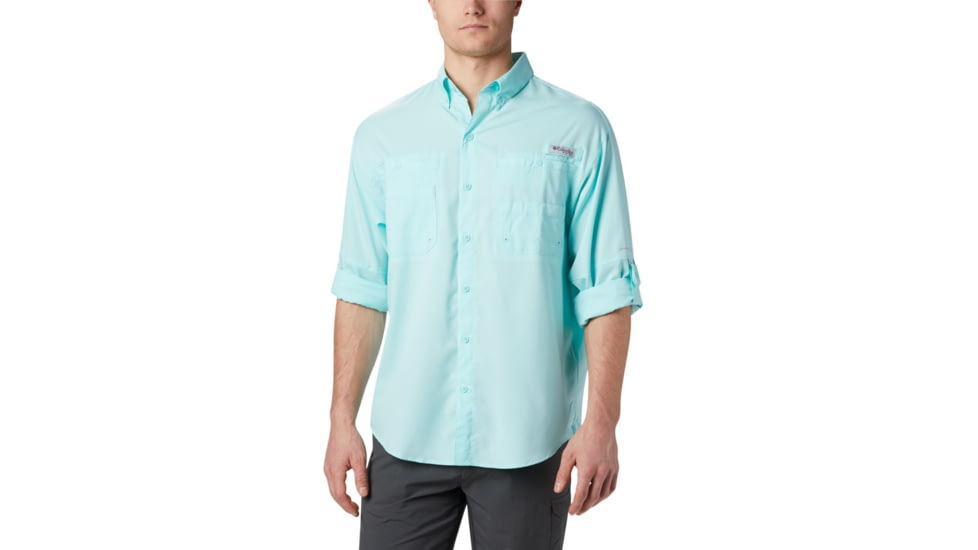 Columbia Tamiami II Long Sleeve Shirt - Mens, Gulf Stream, Extra Small, 128606-499-XS