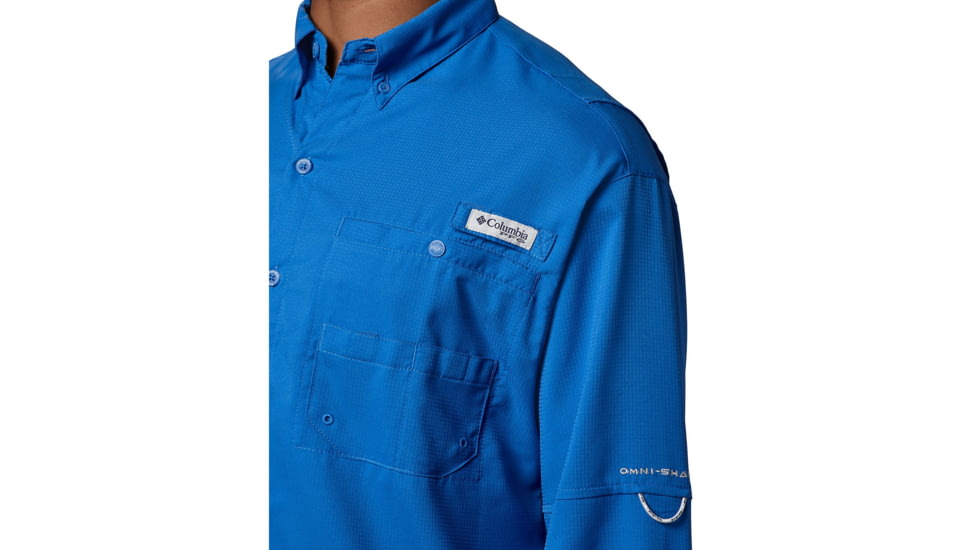 Columbia Tamiami II Long Sleeve Shirt - Mens, Vivid Blue, 5X, 128606-487-5X