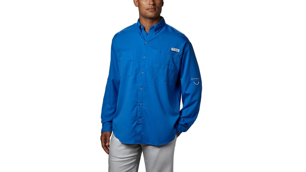Columbia Tamiami II Long Sleeve Shirt - Men's, Vivid Blue, 5X, 128606-487-5X