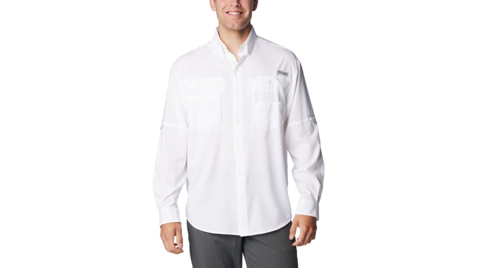 Columbia Tamiami II Long Sleeve Shirt - Mens, White, 2XL, 1286061100WhiteXXL