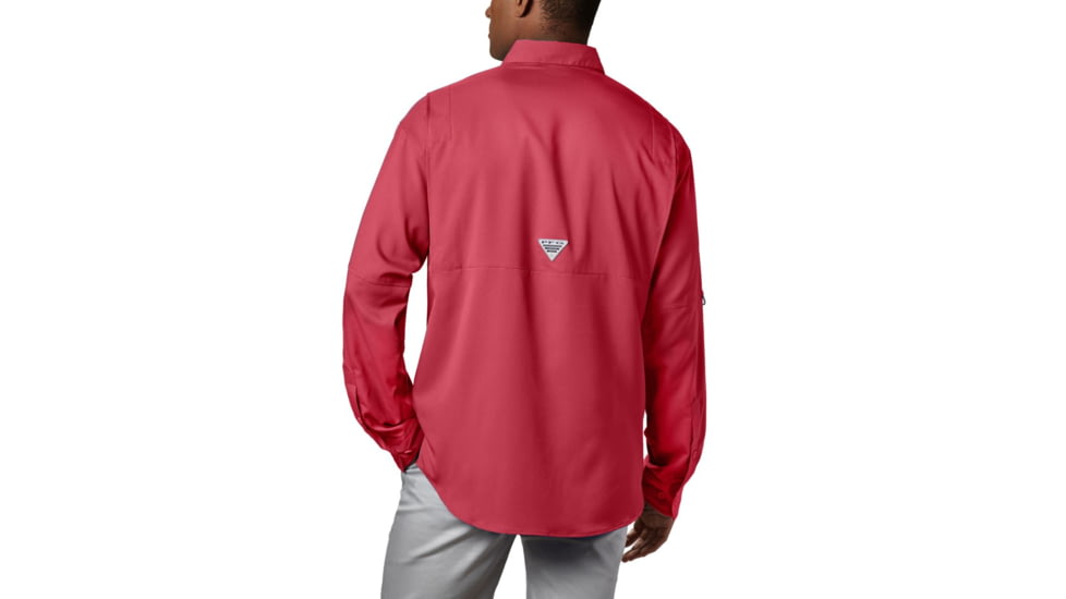Columbia Tamiami II LS Shirt, Sunset Red, Extra Small - Mens, 1286061683-XS