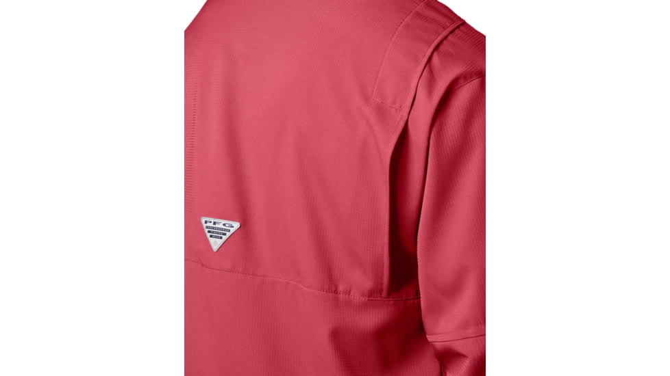 Columbia Tamiami II LS Shirt, Sunset Red, Extra Small - Mens, 1286061683-XS