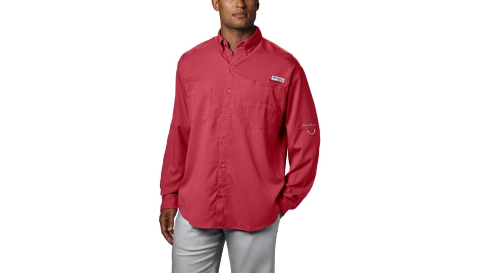Columbia Tamiami II Long Sleeve Shirt - Men's, Sunset Red, Extra Small, 1286061683Sunset RedXS