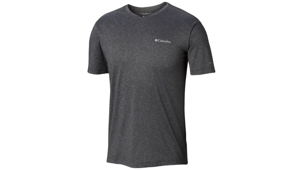 Columbia Tech Trail II V-Neck Shirt - Mens, Shark, Large, 1838521011-L