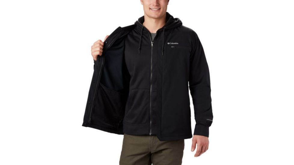Columbia Tech Trail Shirt Jacket Interchange - Mens, Black, Black Liner, Small, 1867111010-S