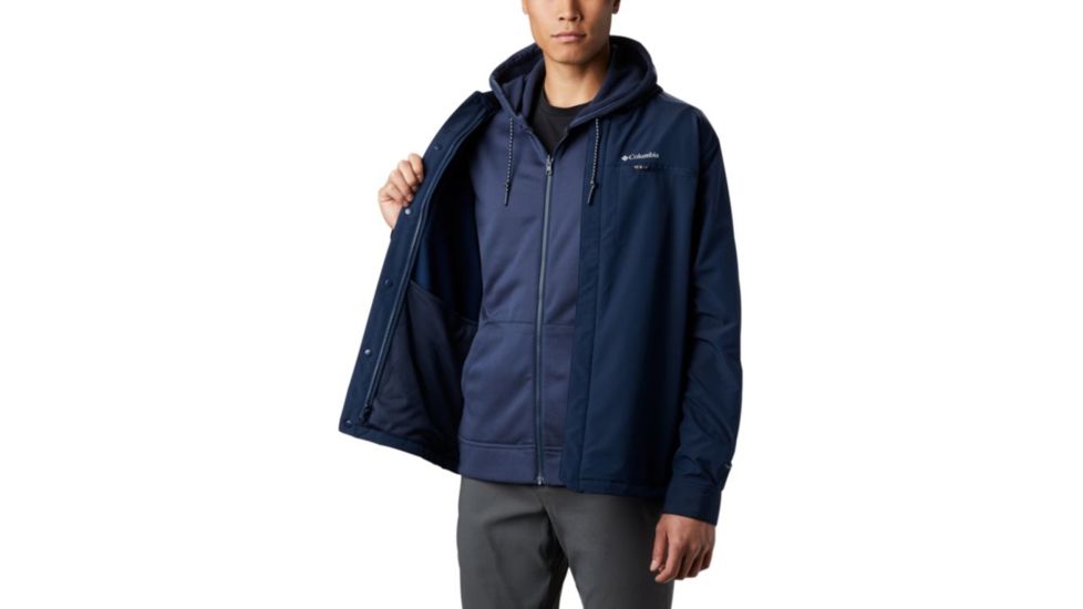 Columbia Tech Trail Shirt Jacket Interchange - Mens, Collegiate Navy, Collegiate Navy Liner, Extra Large, 1867111464-XL