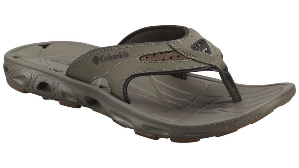 Techsun Vent Flip Leather PFG Sandal - Mens-Mud/Stout-Medium-8