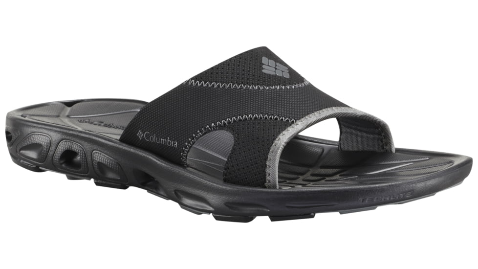 Columbia Techsun Vent Slide Sandal - Men's-Black/Charcoal-Medium-8
