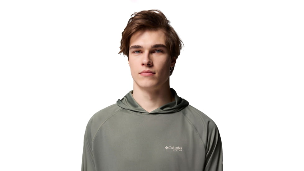 Columbia Terminal Tackle Hoodie - Mens, Cypress/Dark Stone Logo, Extra Large, 1536171313-313-XL