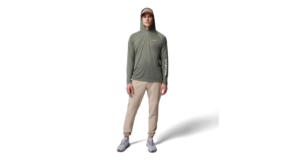 Columbia Terminal Tackle Hoodie - Mens, Cypress/Dark Stone Logo, Extra Large, 1536171313-313-XL