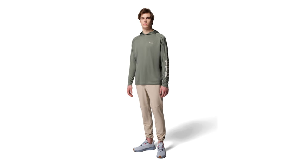 Columbia Terminal Tackle Hoodie - Mens, Cypress/Dark Stone Logo, Extra Large, 1536171313-313-XL
