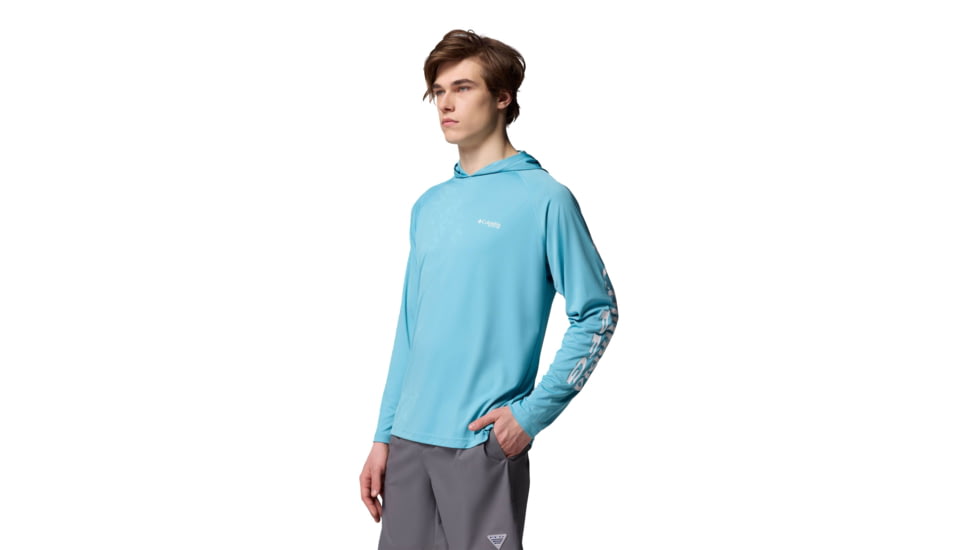 Columbia Terminal Tackle Hoodie - Mens, Vintage Blue/White Logo, Medium, 1536171456-456-M
