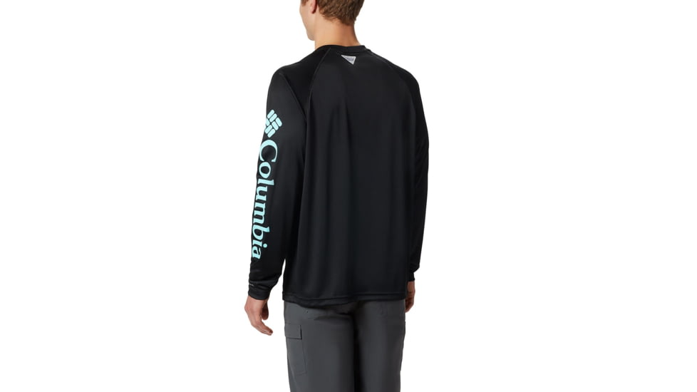 Columbia Terminal Tackle Long Sleeve Shirt - Mens, Black, Gulf Stream Logo, 2XL, Long Inseam, 138826-027-2XT