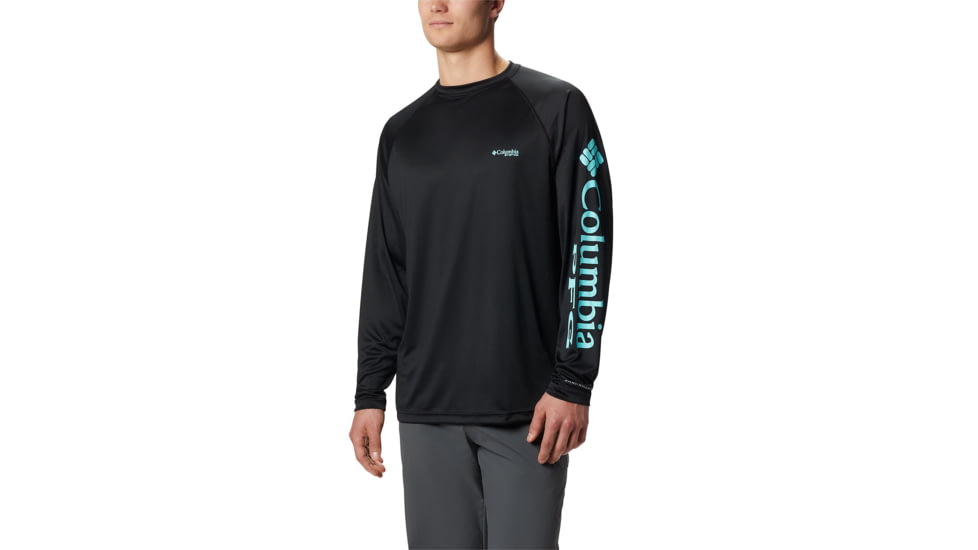 Columbia Terminal Tackle Long Sleeve Shirt - Men's, Black, Gulf Stream Logo, 2X, 138826-027-2X