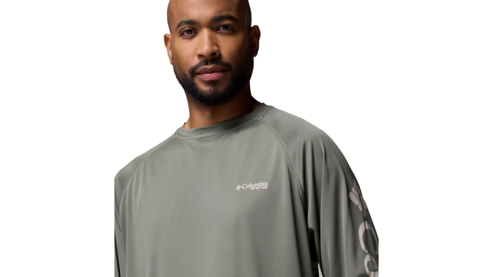 Columbia Terminal Tackle Long Sleeve Shirt - Mens, Cypress/Dark Stone Logo, 2XL, 1388261324-324-XXL