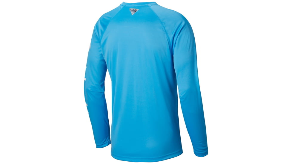 Columbia Terminal Tackle Long Sleeve Shirt - Mens, Riptide, White Logo, 2XL, Long Inseam, 138826-903-2XT