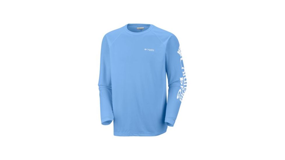 Columbia Terminal Tackle Long Sleeve Shirt - Men's, White Cap, White Logo, 5XL, Tall, 138826-459-5XT
