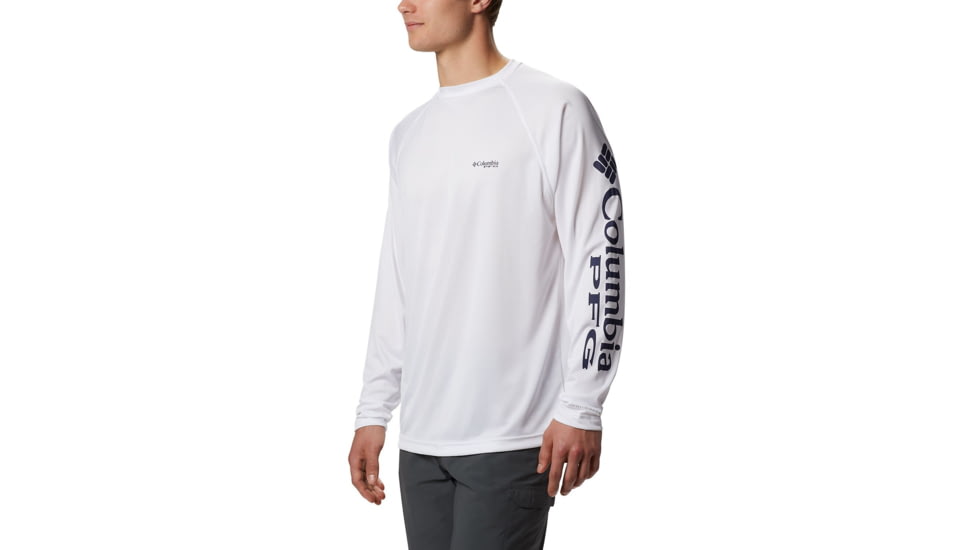 Columbia Terminal Tackle Long Sleeve Shirt - Men's, White, Nightshade Logo, 2XL, 138826-114-XXL